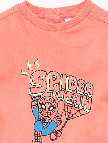 Ensemble T-shirt + short 'Spider-Man' 'Marvel' - 2 pièces