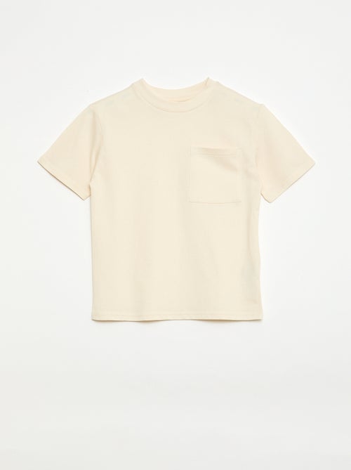 Ensemble t-shirt + short style damier - 2 pièces - Kiabi