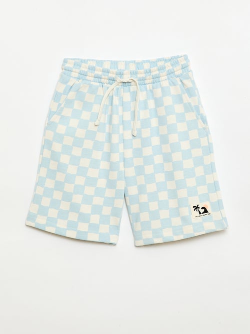 Ensemble t-shirt + short style damier - 2 pièces - Kiabi