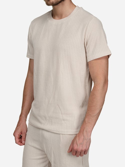 Ensemble t-shirt short unis à motif - Frilivin - Kiabi