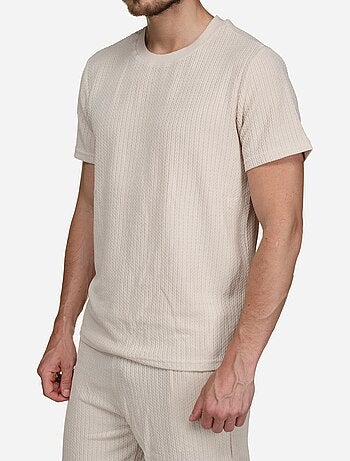 Ensemble t-shirt short unis à motif
