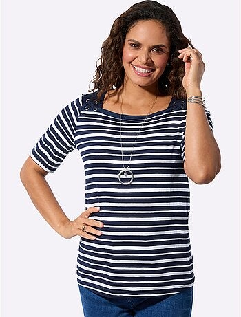 Ensemble T-shirts Pur Coton - Taille Standard - Witt - Lot de 2