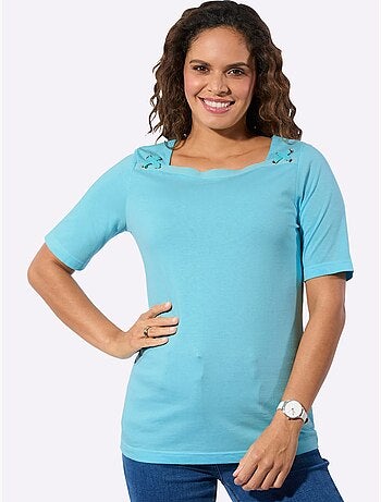 Ensemble T-shirts Pur Coton - Taille Standard - Witt - Lot de 2