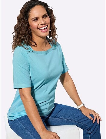 Ensemble T-shirts Pur Coton - Taille Standard - Witt - Lot de 2