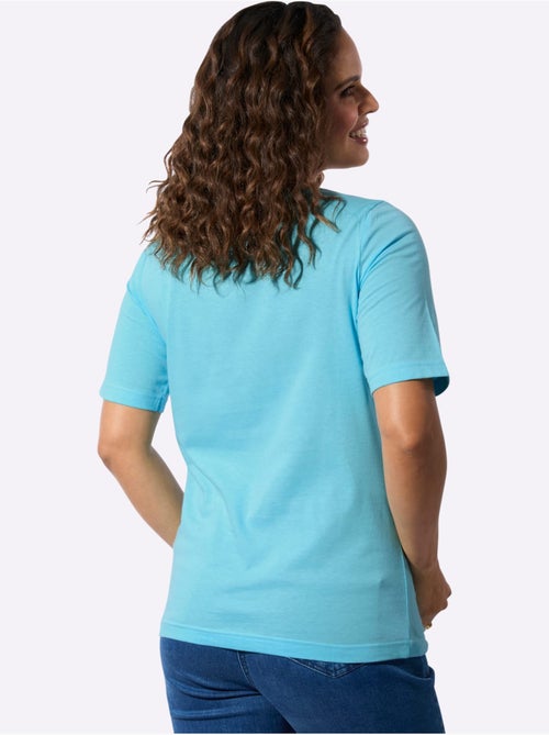 Ensemble T-shirts Pur Coton - Taille Standard - Witt - Lot de 2 - Kiabi