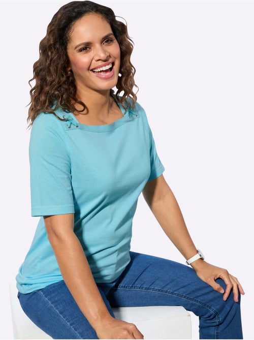 Ensemble T-shirts Pur Coton - Taille Standard - Witt - Lot de 2 - Kiabi