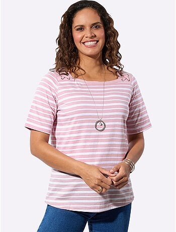 Ensemble T-shirts Pur Coton - Taille Standard - Witt - Lot de 2