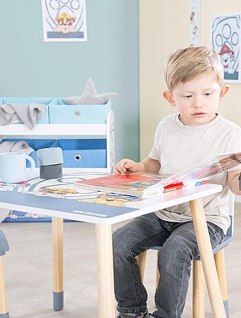 Ensemble table + 2 chaises enfant en bois 'Pat' Patrouille' ROBA