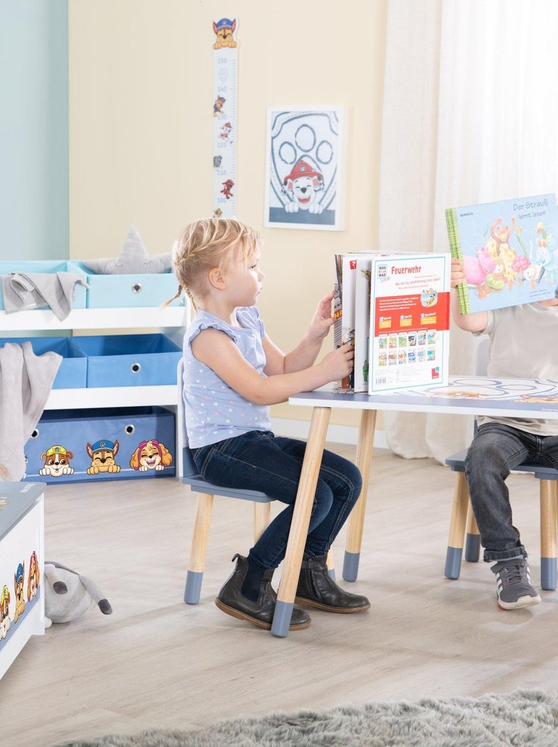 Ensemble table + 2 chaises enfant en bois 'Pat' Patrouille' ROBA Blanc Bleu Gris - Kiabi