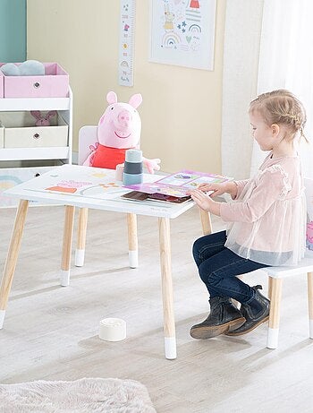 Ensemble table + 2 chaises enfant en bois 'Peppa Pig' ROBA