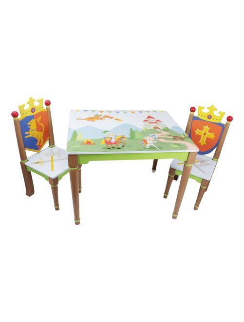 Ensemble table avec 2 chaises pour chambre enfant ou bébé garçon Knights & Dragons TD11837A - Kiabi