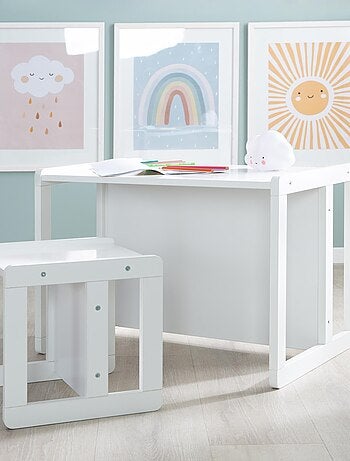 Ensemble table convertible en banc + 1 chaise évolutive ' Roba'