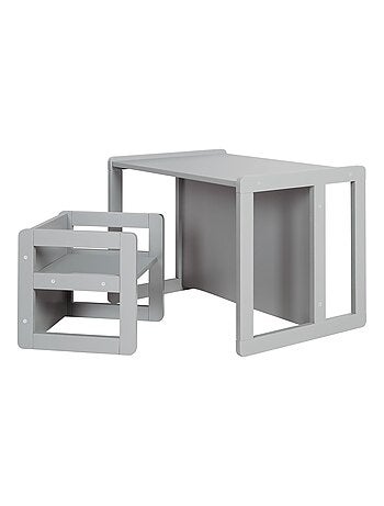 Ensemble table convertible en banc + 1 chaise évolutive ' Roba'