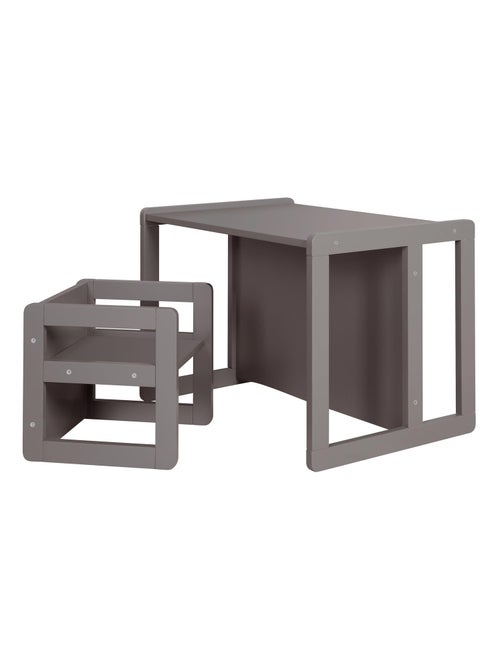 Ensemble table convertible en banc + 1 chaise évolutive ' Roba' - Kiabi