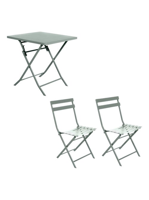 Ensemble table de jardin pliante + 2 chaises Greensboro - Kiabi