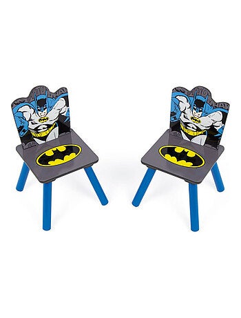 Ensemble Table En Bois - BATMAN (50X50X44CM) + 2 Chaises (26,5X26,5X50CM)