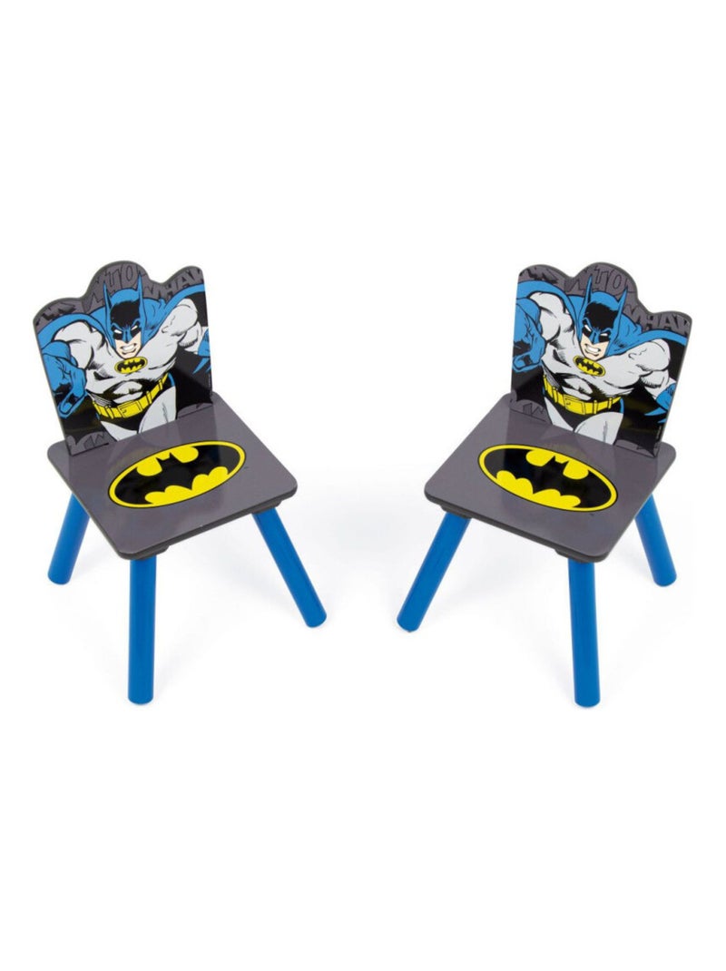Ensemble Table En Bois - BATMAN (50X50X44CM) + 2 Chaises (26,5X26,5X50CM) Multicolore - Kiabi