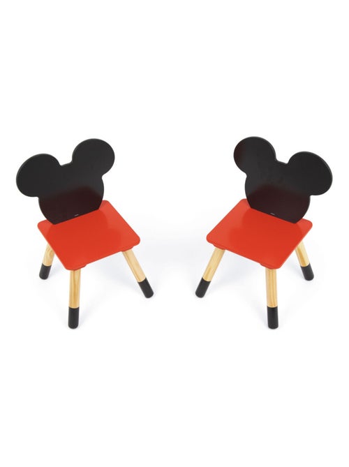 Ensemble Table En Bois - MICKEY (50X50X44CM) + 2 Chaises (26,5X26,5X50CM) - Kiabi