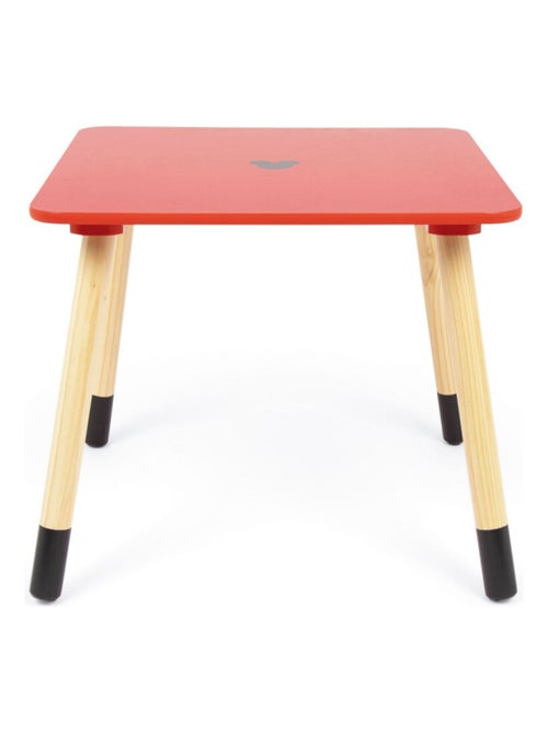 Ensemble Table En Bois - MICKEY (50X50X44CM) + 2 Chaises (26,5X26,5X50CM) - Kiabi