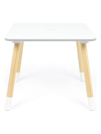 Ensemble Table En Bois - MINNIE (50X50X44CM) + 2 Chaises (26,5X26,5X50CM)