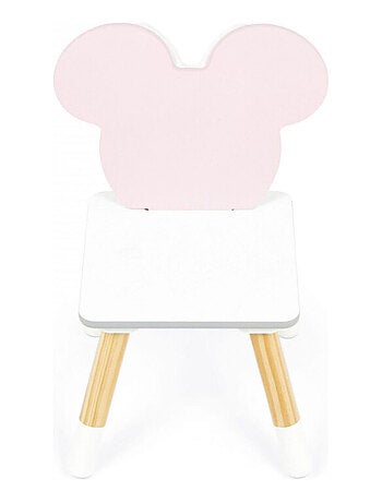 Ensemble Table En Bois - MINNIE (50X50X44CM) + 2 Chaises (26,5X26,5X50CM)