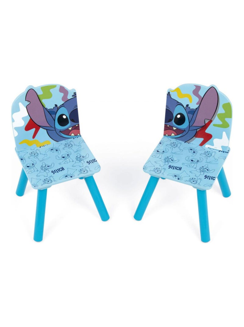 Ensemble Table En Bois  et 2 Chaises STITCH Multicolore - Kiabi