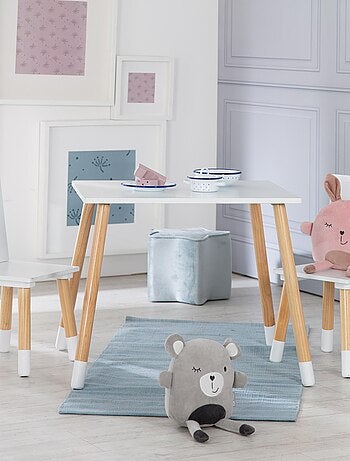 Ensemble table et 2 chaises enfant en bois - ROBA