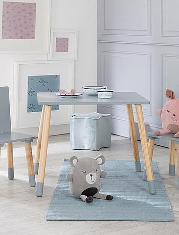 Ensemble table et 2 chaises enfant en bois - ROBA