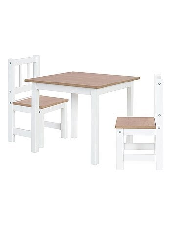 Ensemble table et 2 chaises enfants 'Woody' ROBA