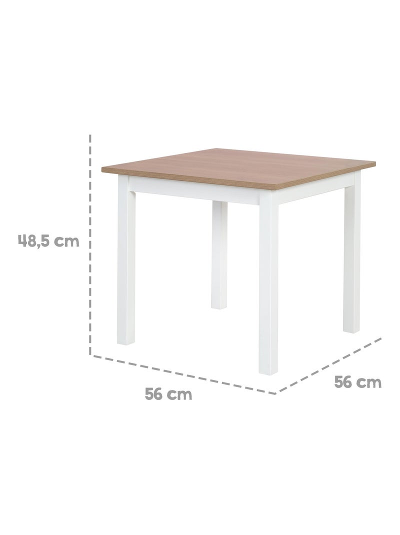 Ensemble table et 2 chaises enfants 'Woody' ROBA Blanc - Kiabi