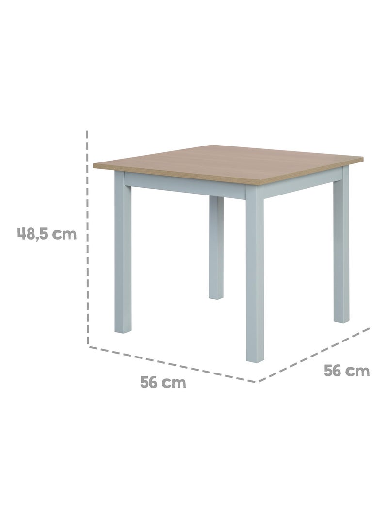 Ensemble table et 2 chaises enfants 'Woody' ROBA Taupe - Kiabi