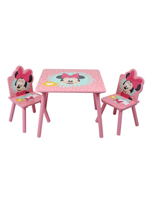 Ensemble table et 2 chaises pour enfants - Minnie Mouse Disney - Kiabi