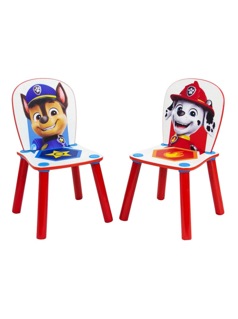 Ensemble table et 2 chaises pour enfants - Pat'Patrouille Badges Multicolore - Kiabi