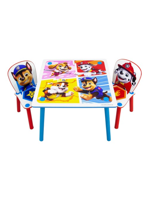 Ensemble table et 2 chaises pour enfants - Pat'Patrouille Badges - Kiabi