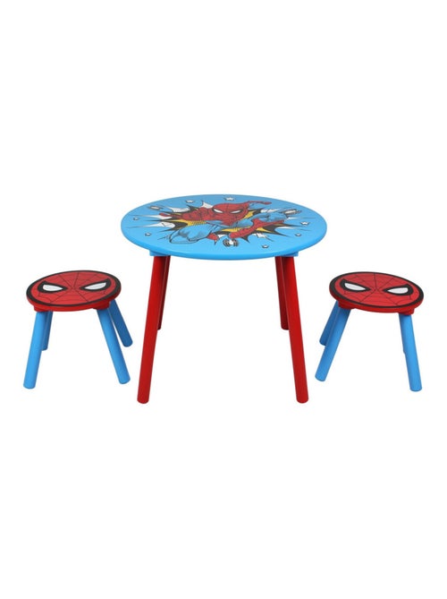 Ensemble table et 2 tabourets pour enfants - Spiderman - Kiabi