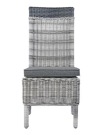Ensemble table et 6 chaises de jardin en résine tressée 6 places FARO