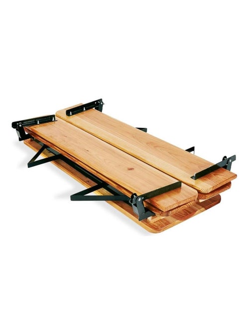 Ensemble Table et bancs avec dossier 'Pinolino' Sepp L 110 x P 35 x H 59 - Kiabi