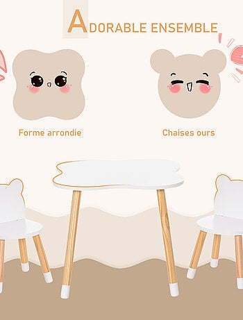 Ensemble table et chaises enfant design