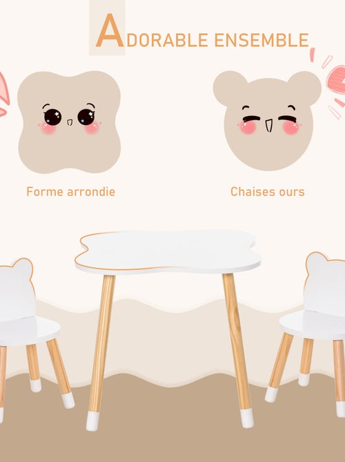 Ensemble table et chaises enfant design - Kiabi