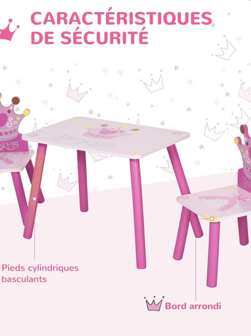 Ensemble table et chaises enfant design - Kiabi