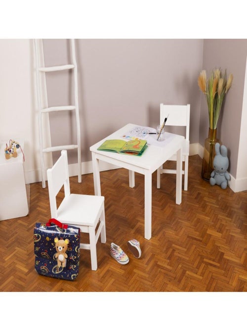 Ensemble Table et Chaises Enfant  en bois - Kiabi