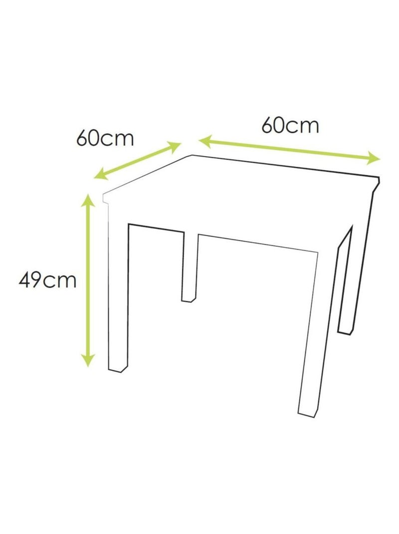 Ensemble Table et Chaises Enfant  en bois Blanc - Kiabi
