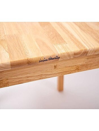 Ensemble Table et Chaises Enfant en bois Bois naturel