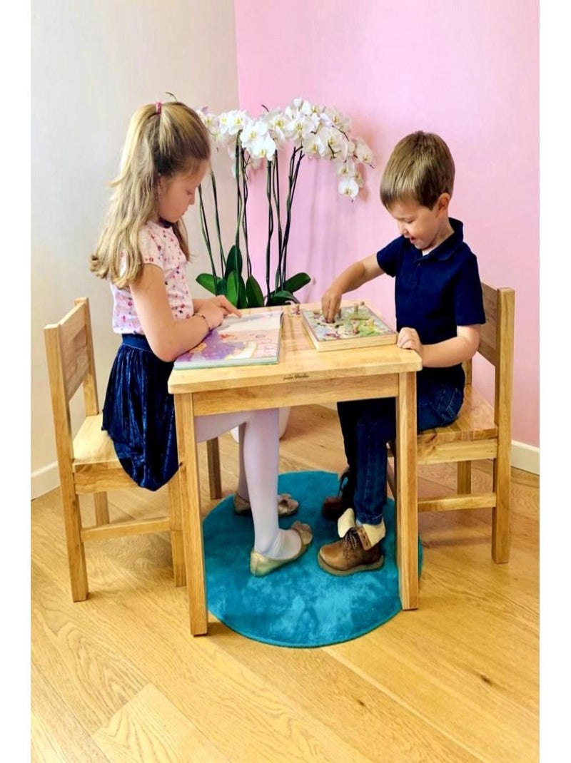 Ensemble Table et Chaises Enfant en bois  Bois naturel Marron - Kiabi