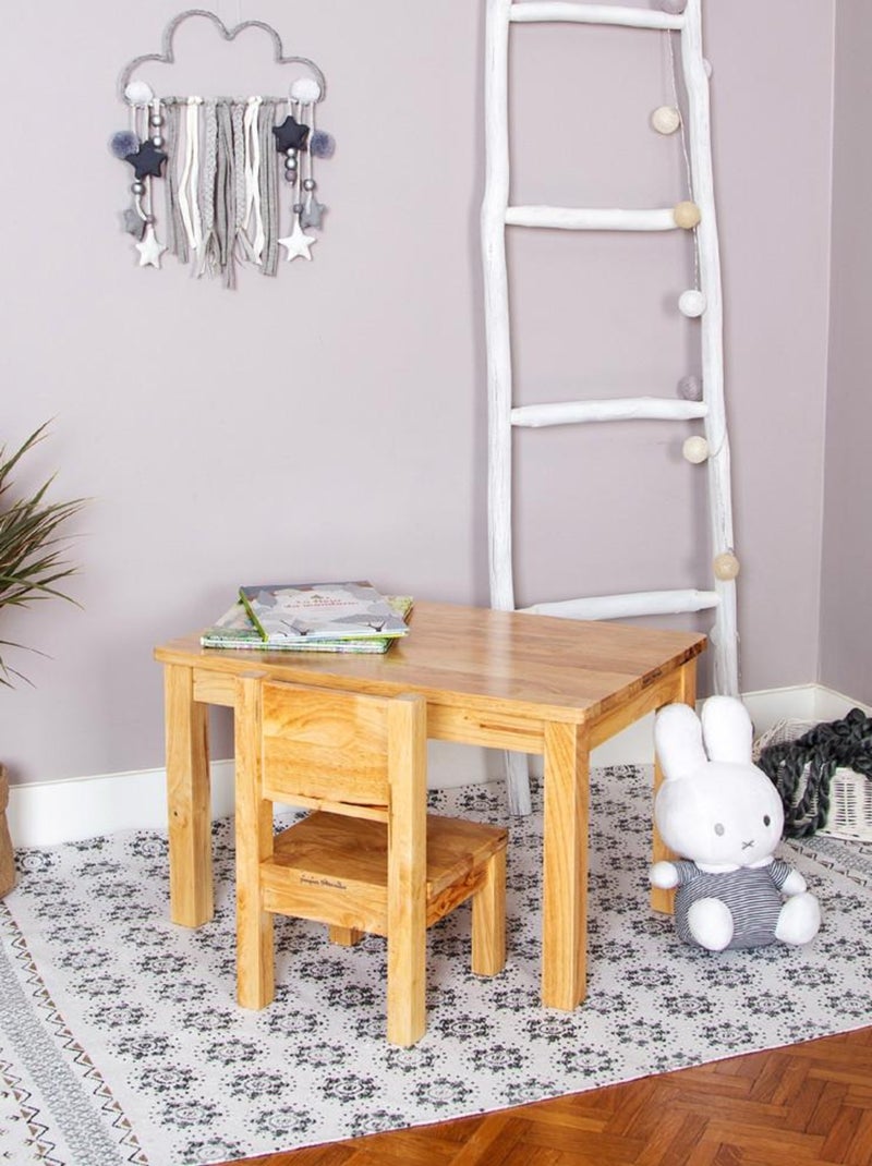 Ensemble Table et Chaises Enfant Montessori Bois naturel Beige - Kiabi