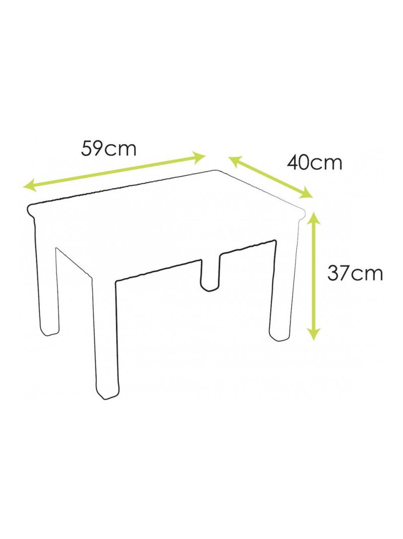 Ensemble Table et Chaises Enfant Montessori Gris - Kiabi