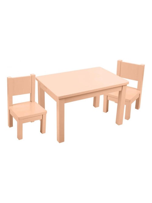 Ensemble Table et Chaises Enfant Montessori Peach Fuzz - Kiabi
