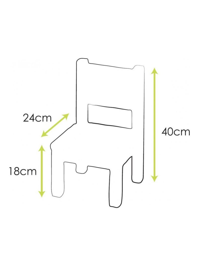 Ensemble Table et Chaises Enfant Montessori Vert - Kiabi
