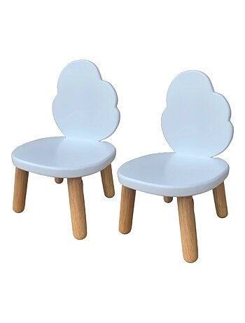 Ensemble Table et Chaises Enfant Nuage Blanc