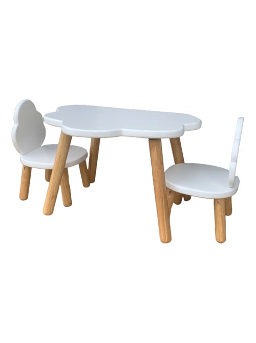 Ensemble Table et Chaises Enfant Nuage Blanc - Kiabi